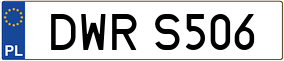 Trailer License Plate